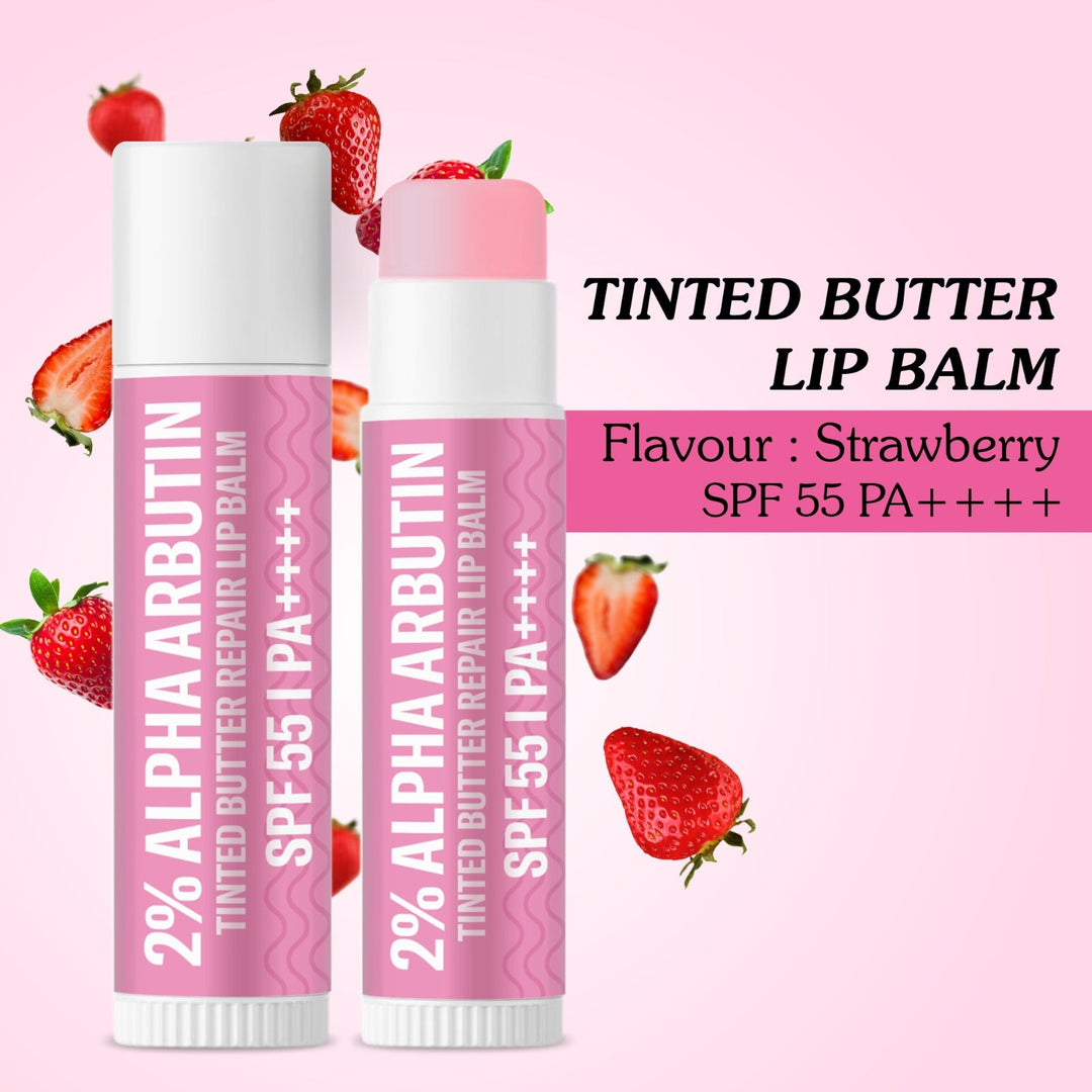 2% Alpha Arbutin Tinted Butter Brightening Lip Balm SPF 55 PA++++