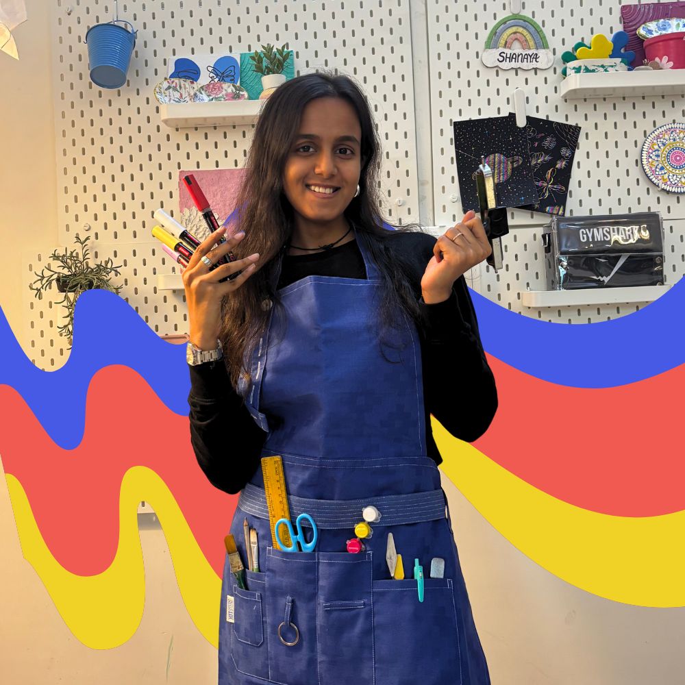 Kitsters Art Apron | Mess-Free Crafting | Adjustable Fit