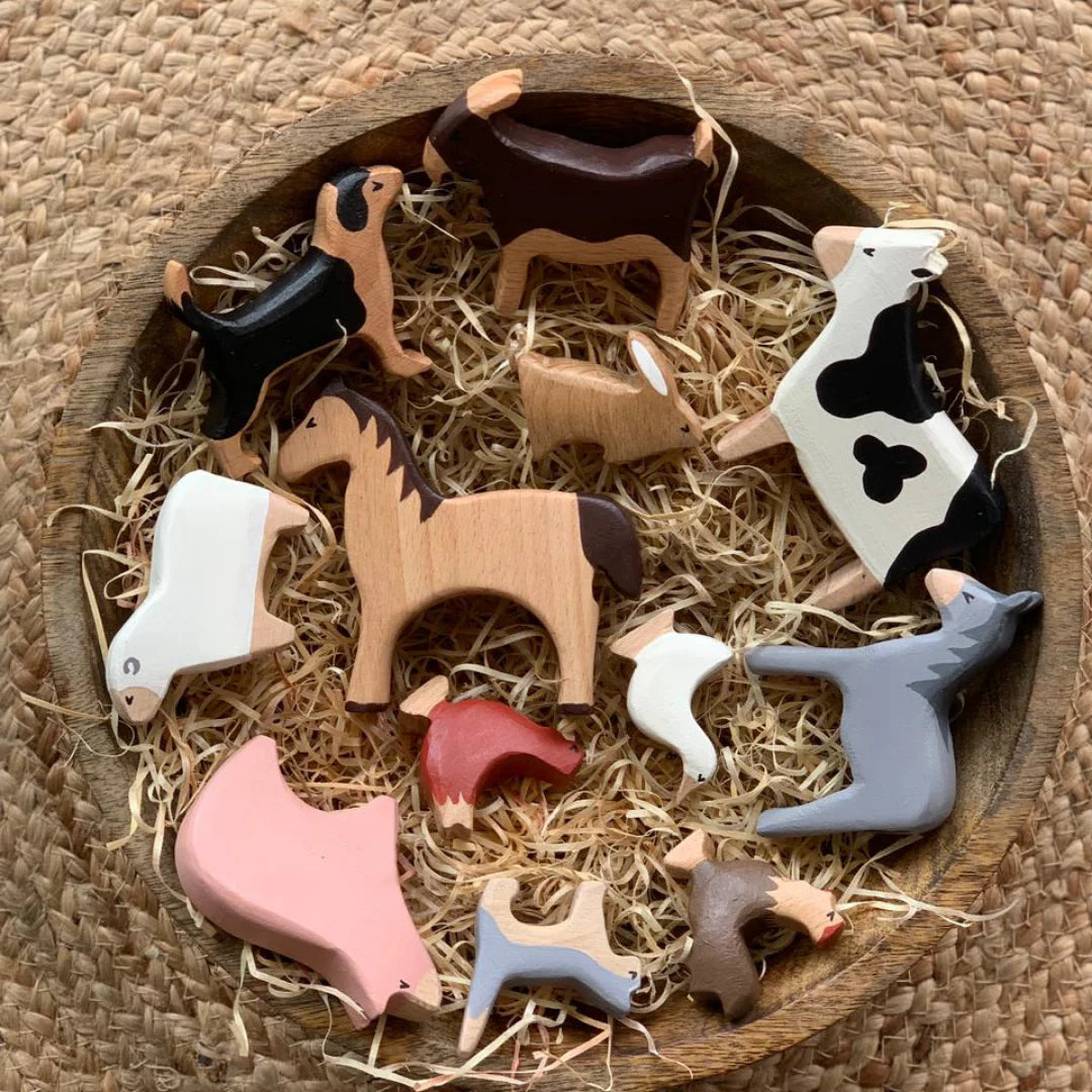 BIRCH & BUG Farm Animals Set of 12