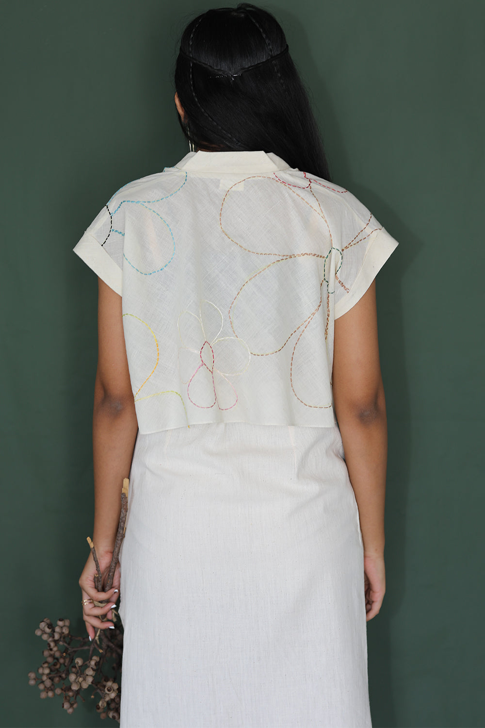 ITIDOR Bellies Crop Blouse - Flowy Crop