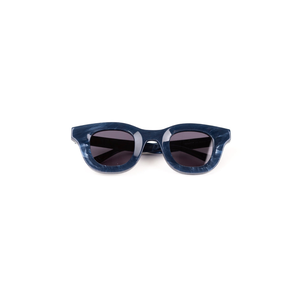 Monkstory MonkStory Thick Acetate Unisex Sunglasses - Marbleous Blue