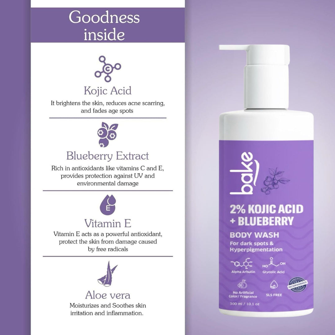 2% Kojic Acid + Blueberry Body Wash