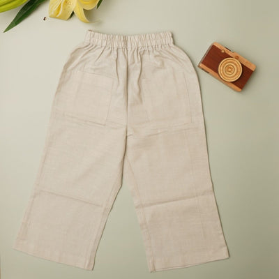 Breeze Belle 100% Handspun Khadi Cotton Pants' - Girls' Cotton Pants with a Flare