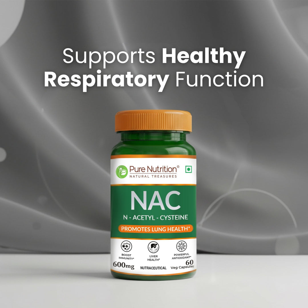 NAC 600mg | N-Acetyl Cysteine Capsules | Antioxidant Support Formula | 60 Veg Tablets