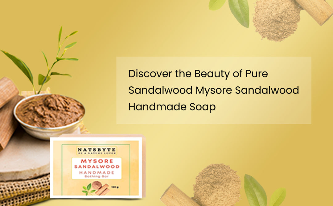 Natsbyte Handmade Mysore Sandlewood Soap for Bath - 120g
