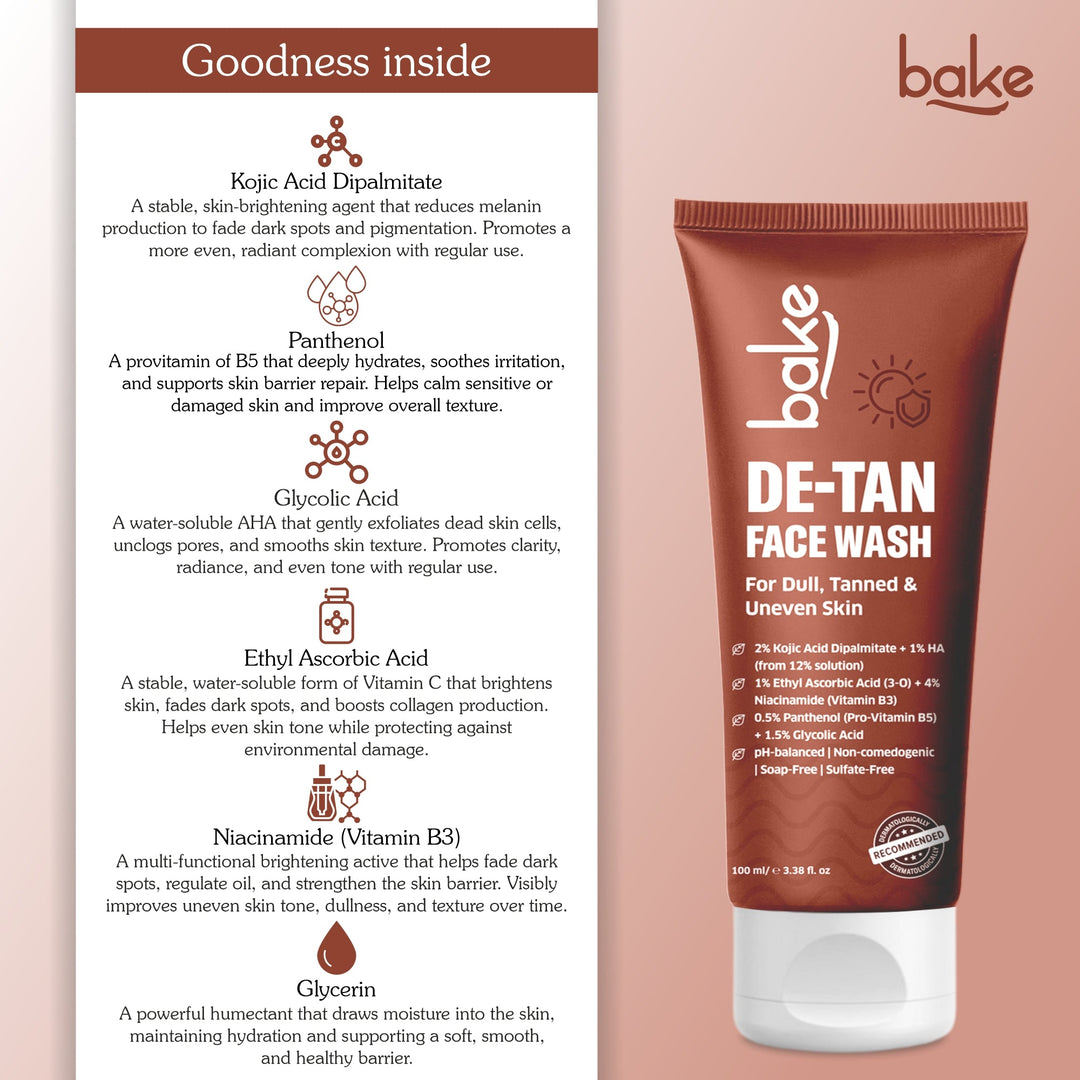 De-Tan Coffee Face Wash with  Kojic Acid