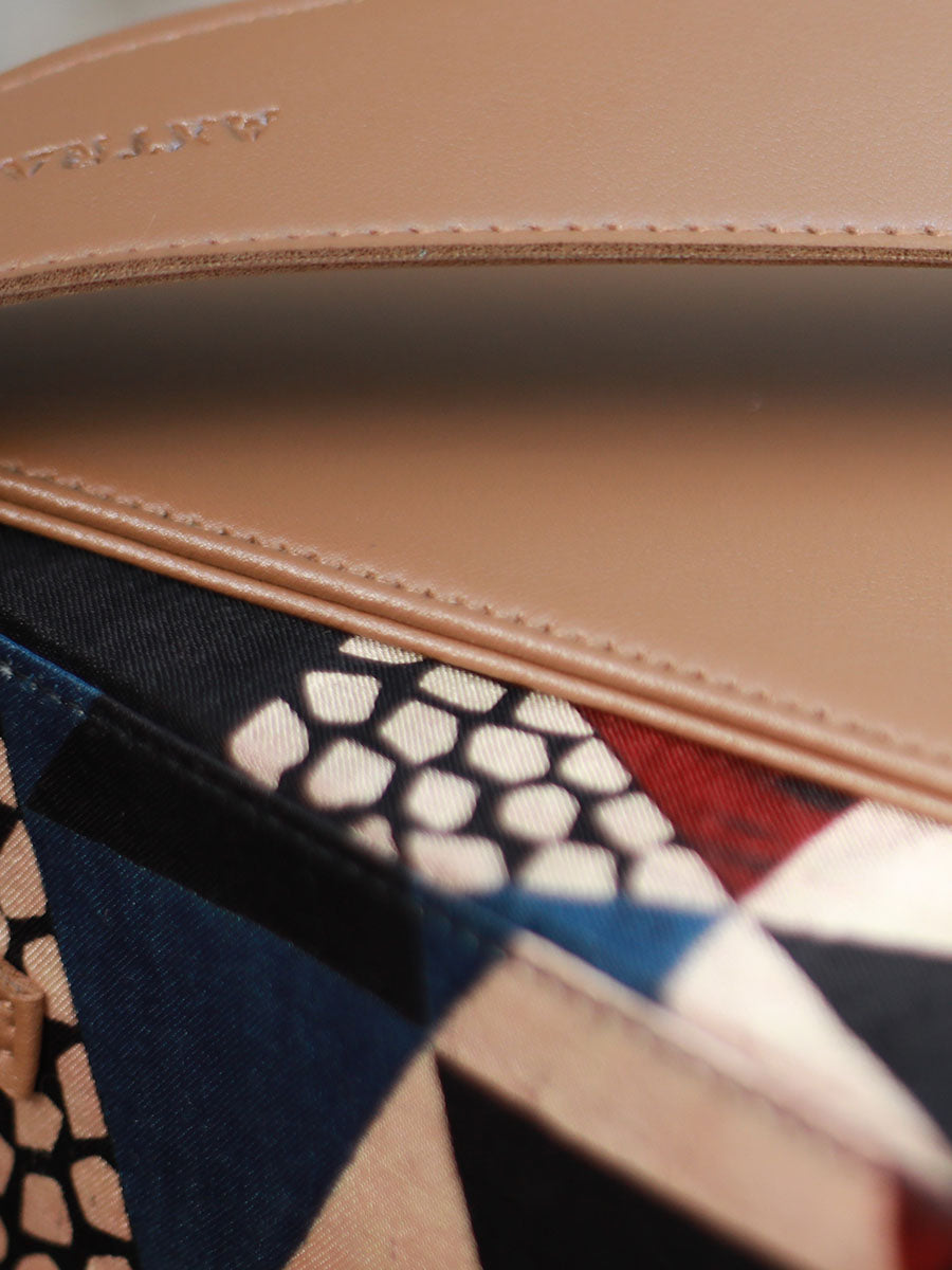 AXTRACT Beige Edgebox - Rectangular Kutchi Handcrafted Bag