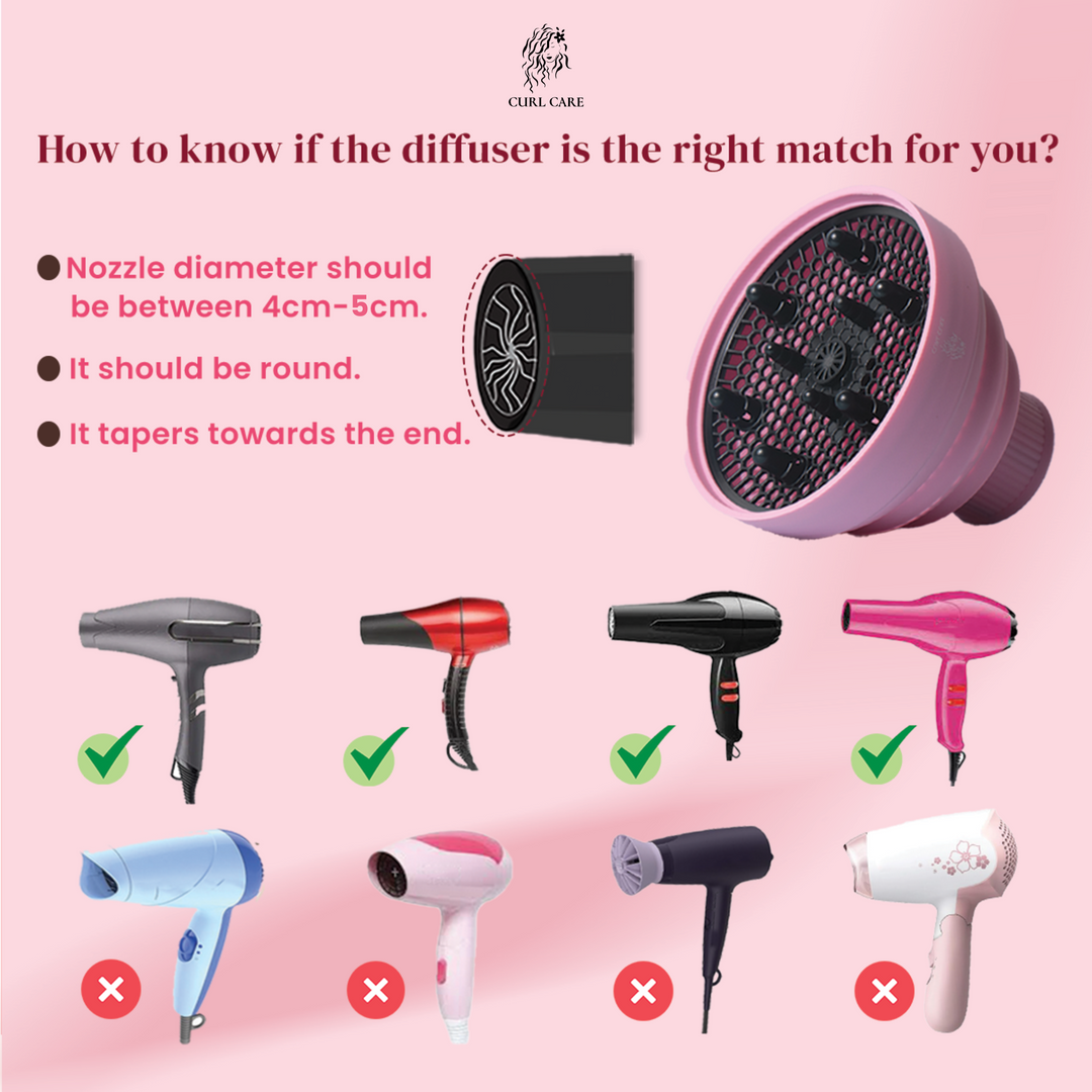 Curl Care Collapsible Curly & Wavy Hair Diffuser