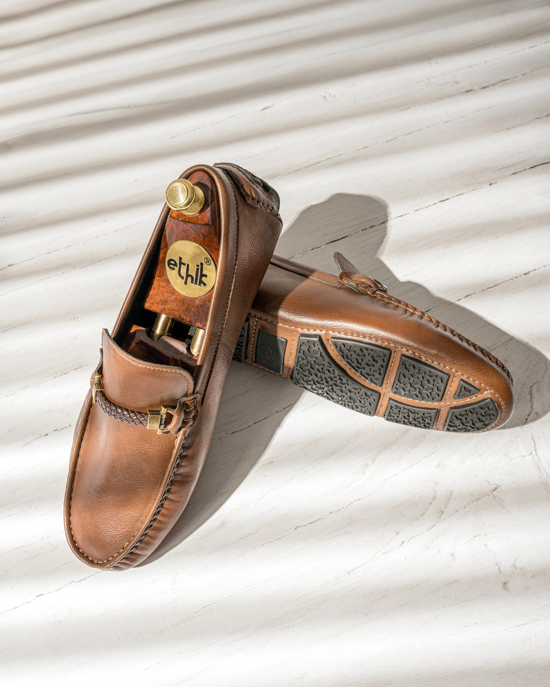 Ethik Hamilton Brown Loafers | Vegan Leather