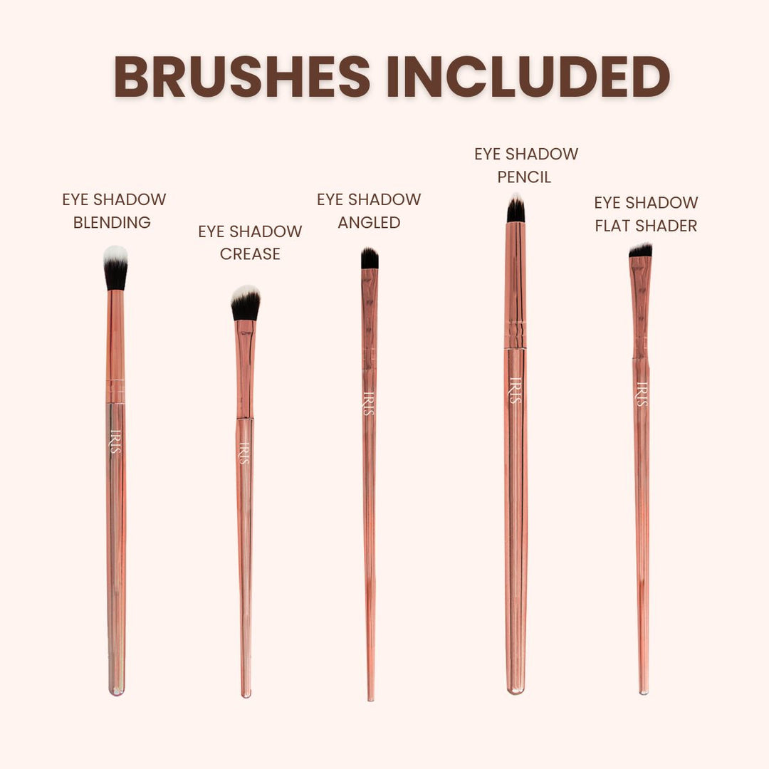 Iris Cosmetics Luminous Eye Brush Set - 5 Pcs