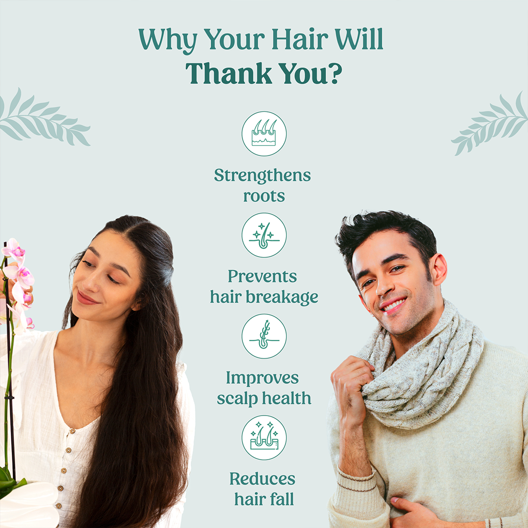 Glosense Hair You Glo - Your Anti-Hair Fall Solution for Healthy & Stronger Hair - 120 Grams