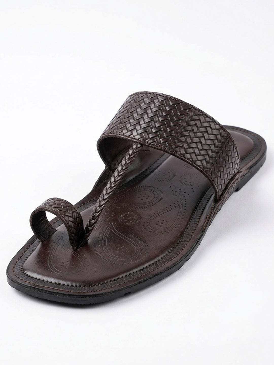 Yuvraj Brown Kolhapuri Chappal