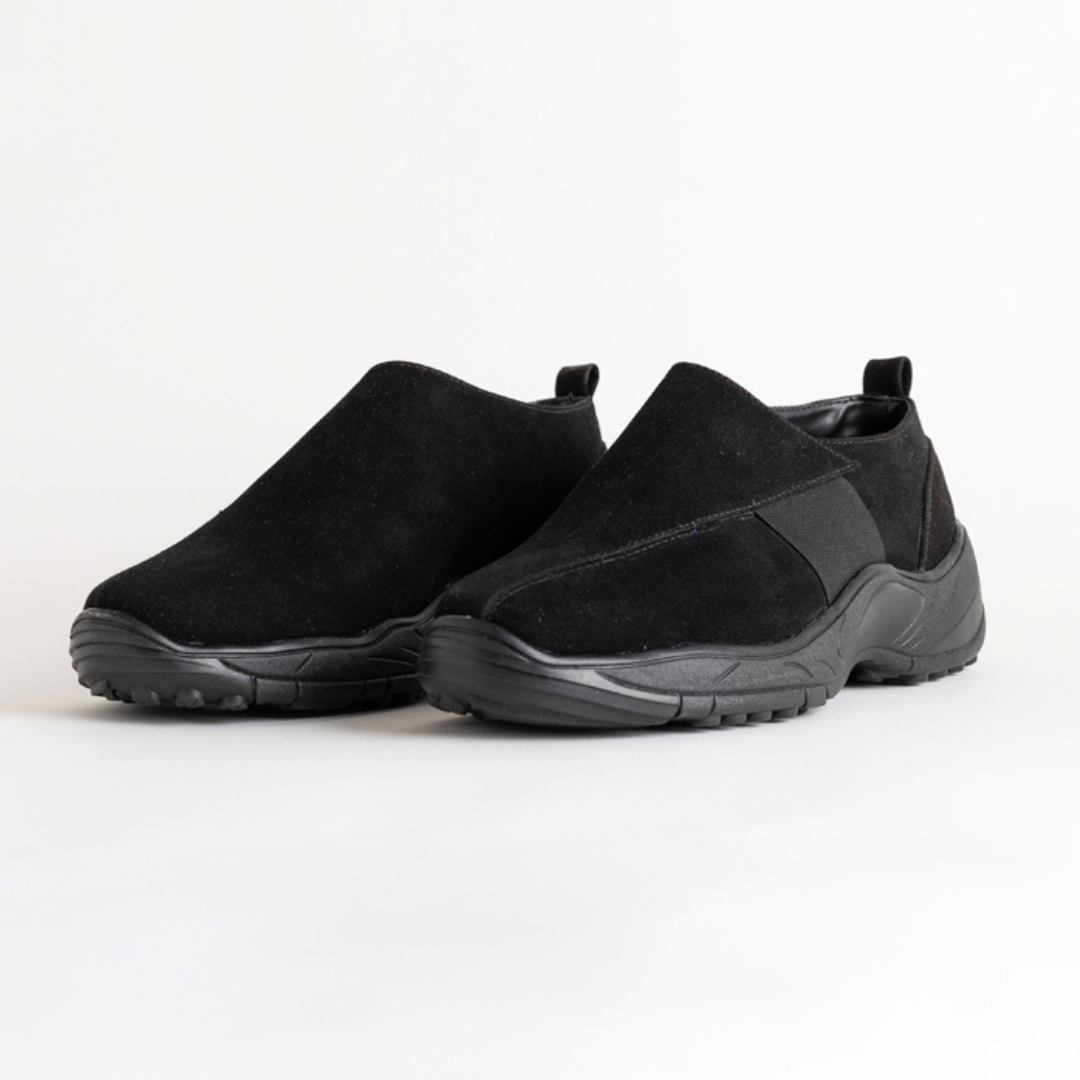 Monkstory Bold Smart Casual Comfy Sneakers - Black