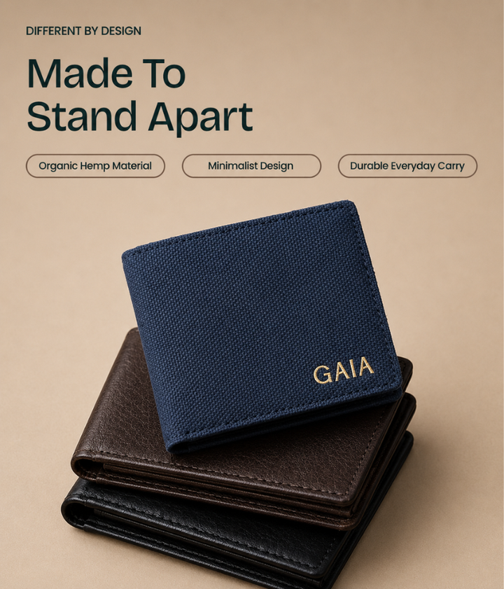 The Label GAIA Minimalist Organic Hemp Men’s Wallet