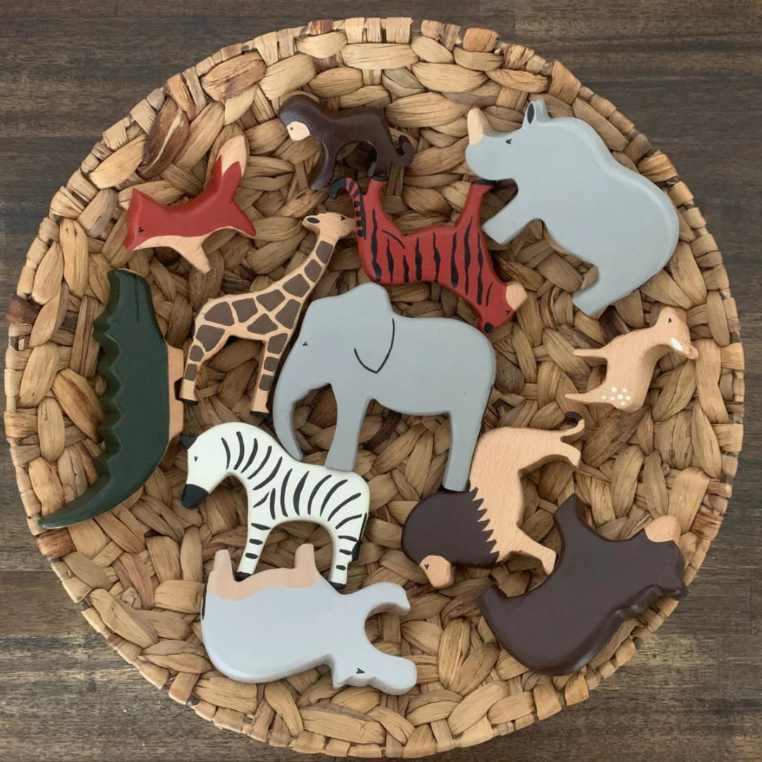 BIRCH & BUG Wild Animals Set of 12