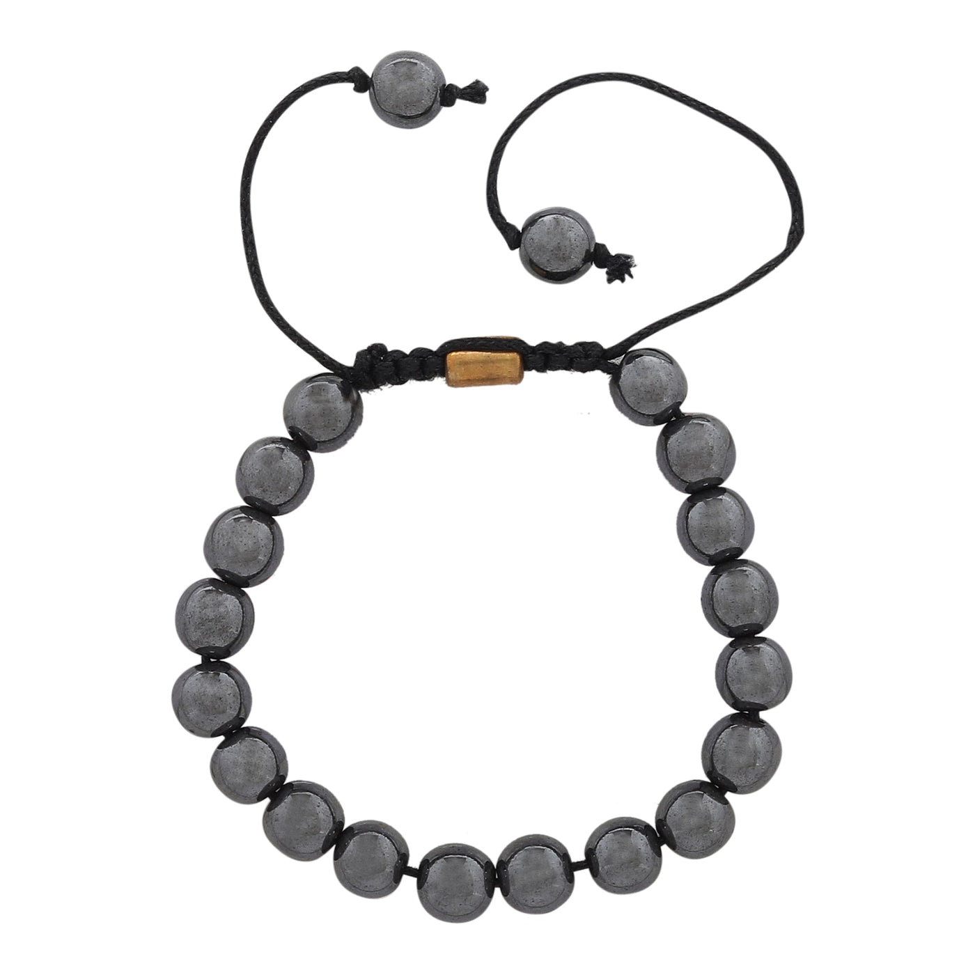 Bamboology Trends Real Hematite Healing Bracelet For Strong Mind, Grounded personality And Improved Health