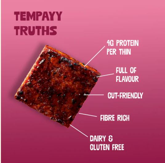 Hello Tempayy Korean BBQ Tempeh Thins | Heat & Eat | 150 g