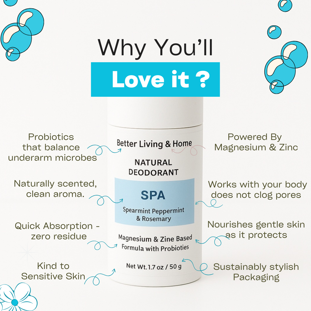 Betterliving And Home Spa - Mint & Rosemary Natural Deodorant