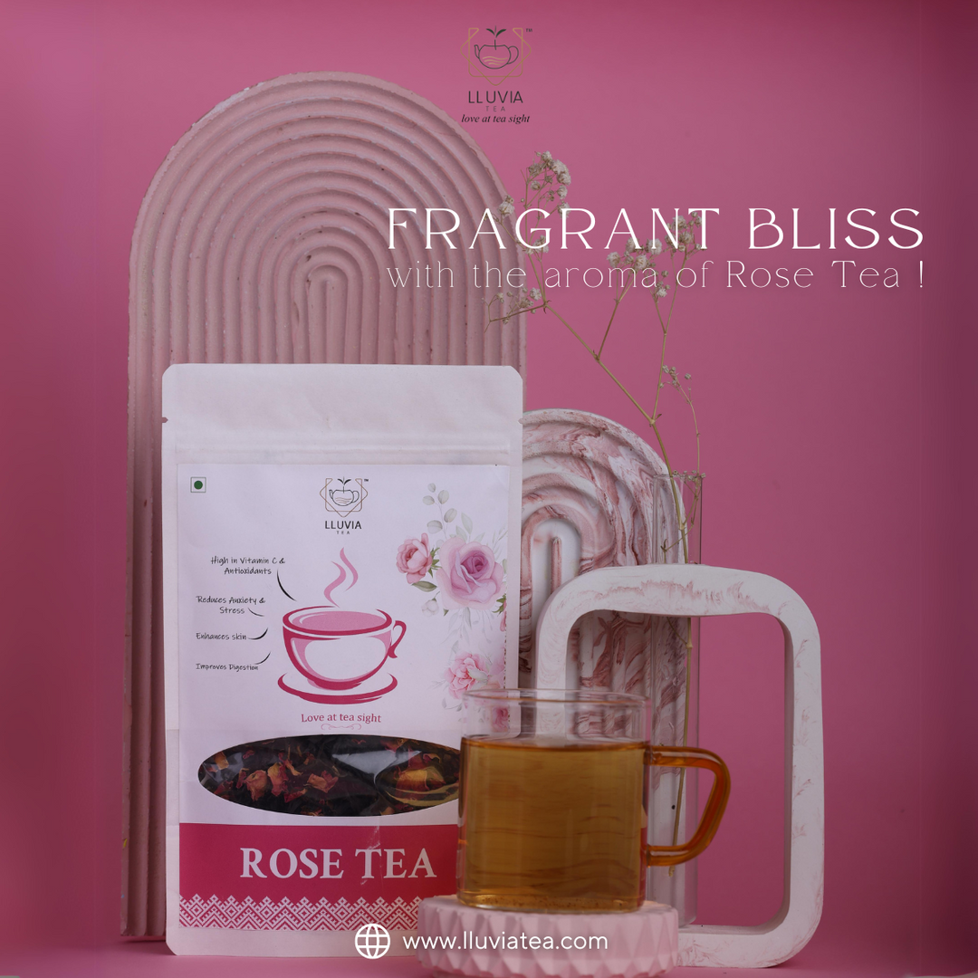 Lluvia Tea Rose tea zipper| high in vitamins & antioxidants| 50g