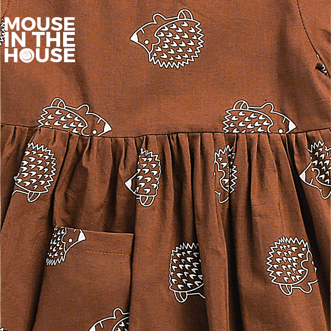 Mouse In The House A Spiky Porcupine - Cotton Dress