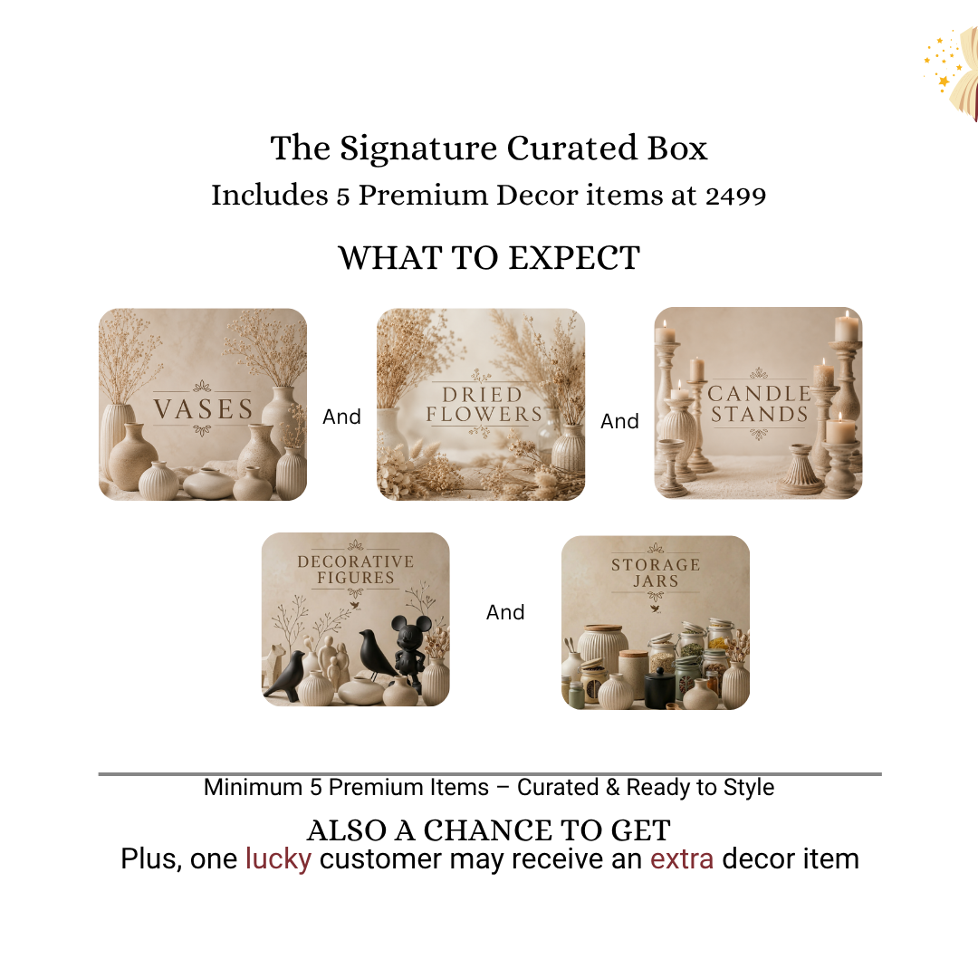 ArteCasa Signature Mystery Box | Includes 5 Premium Decor Items
