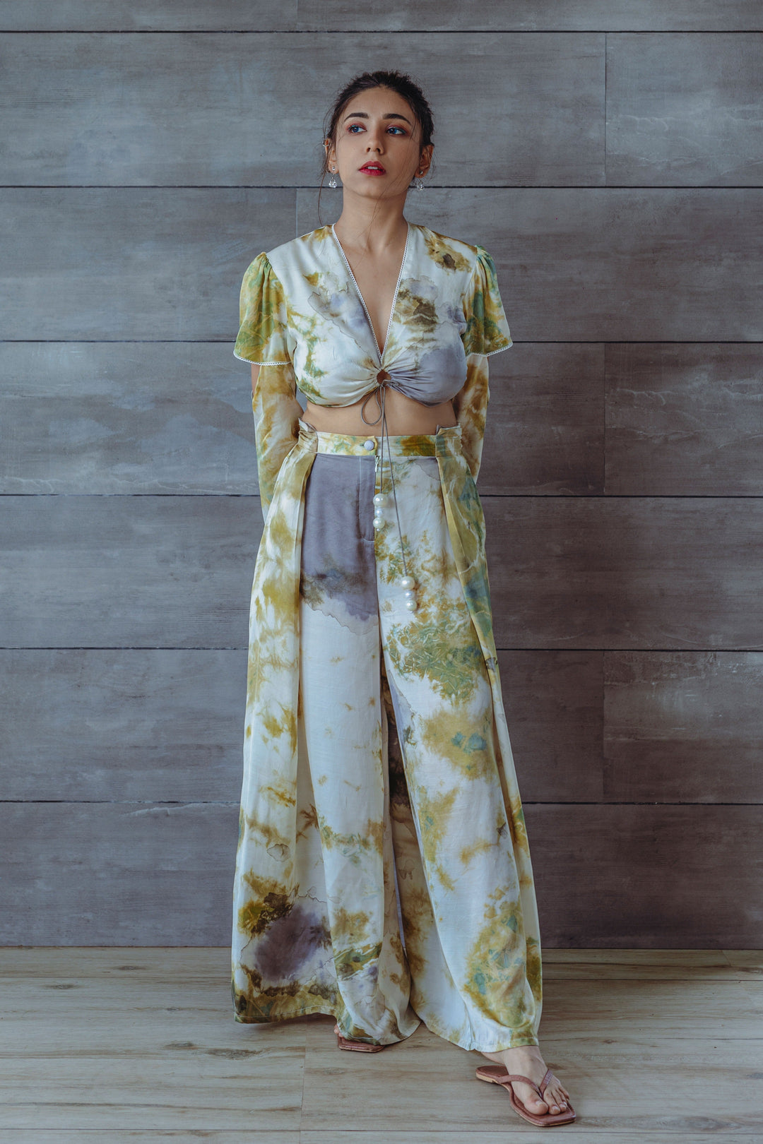 ITIDOR Jean Jade Pleated Pants