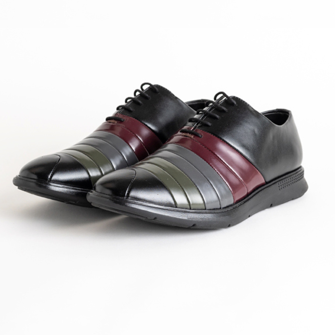 Monkstory Rebel Tricolor Smart Casual Lace-Ups