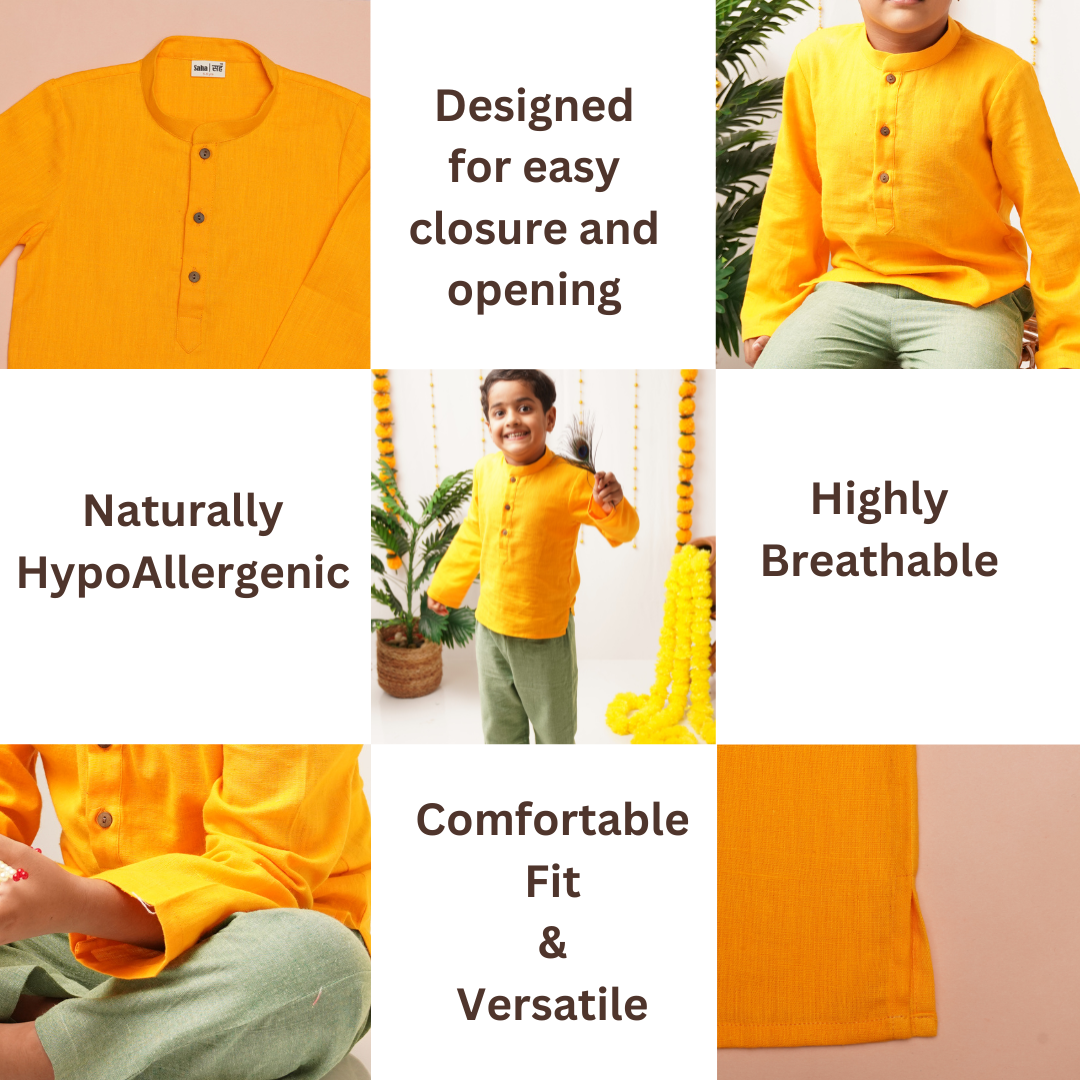 Genda Phool Kurta - Boys' Festive Kurta