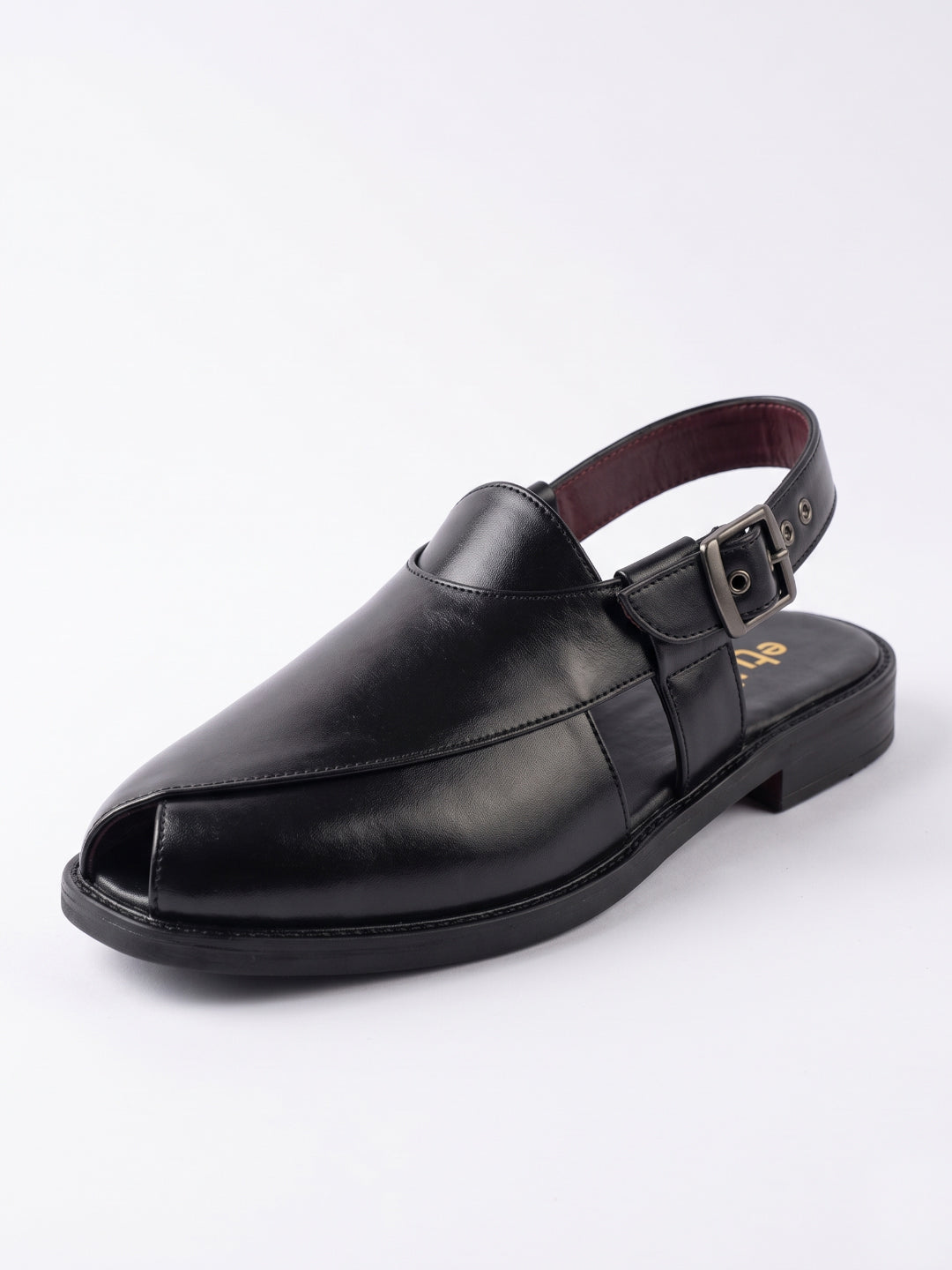Utsav Black Peshawari Sandal