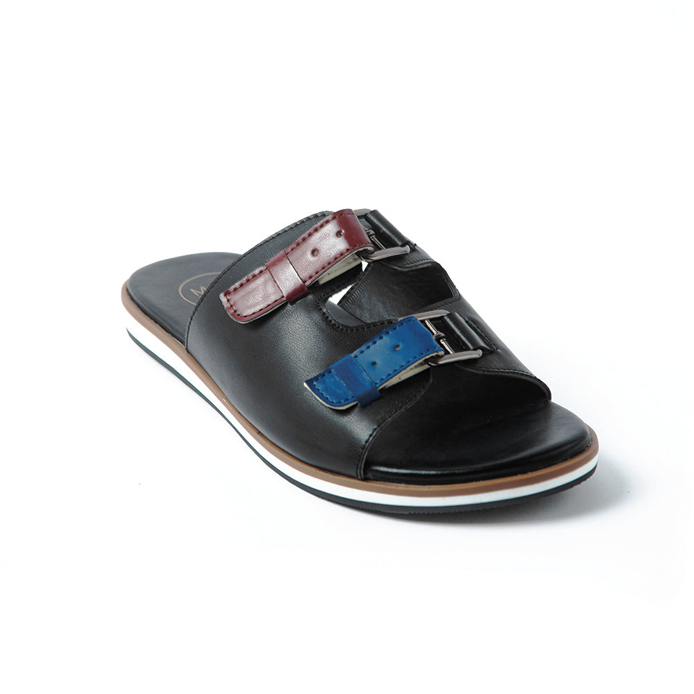 Monkstory Drift Slide Sandals - Classic Burgundy/Blue