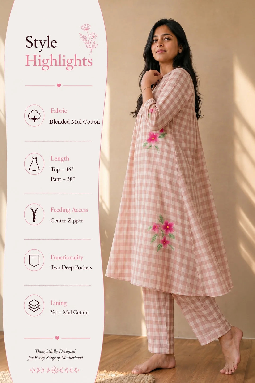 Bare Muse Relaxed Maternity Co-ord Set