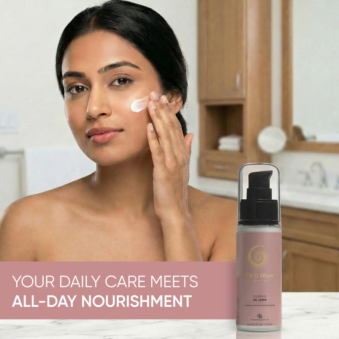 The D Wave Skin Plumping Gel Cream – 30 g | Hyaluronic Acid & Collagen Deep Hydration Face Cream for Fine Lines, Wrinkles & Helps Restore Pores