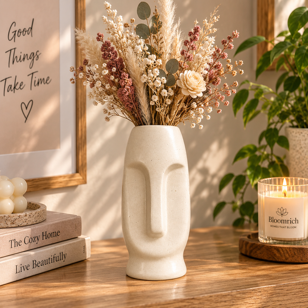 Visage Moderne – Sculptural Face Ceramic Vase