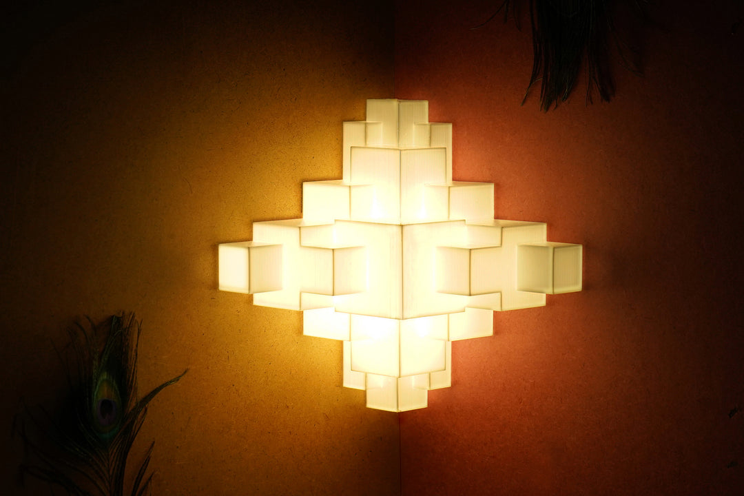 Corner Crystal Wall Lamp | Modern LED Corner Light