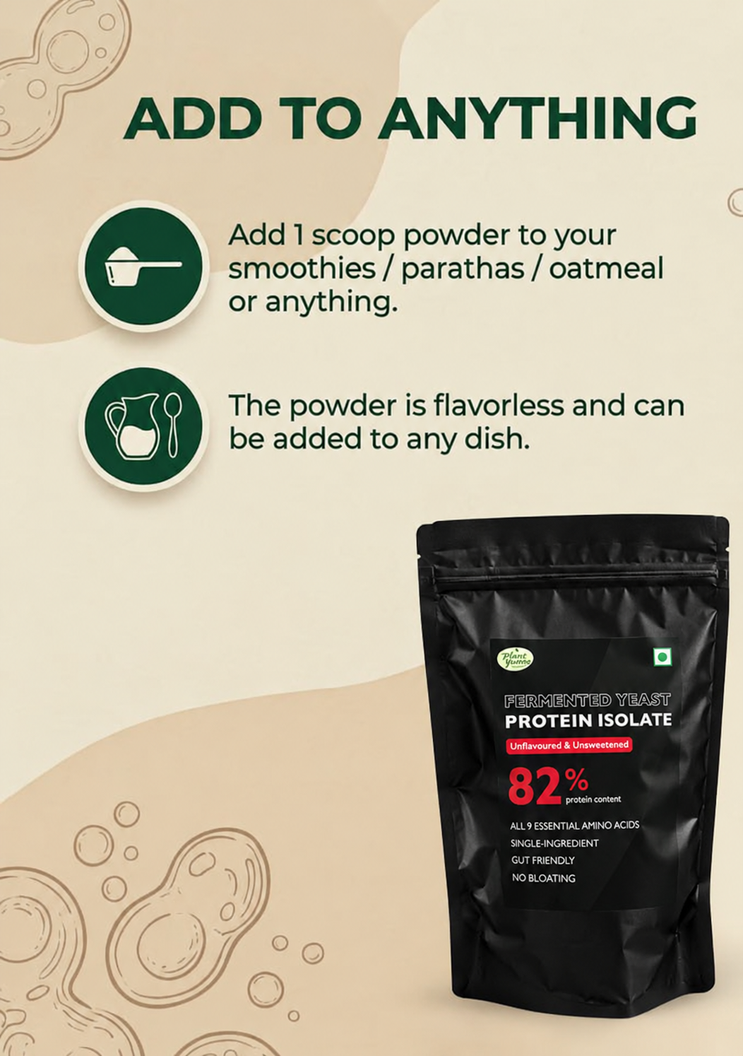 Plant Yum Fermented Yeast Protein Isolate