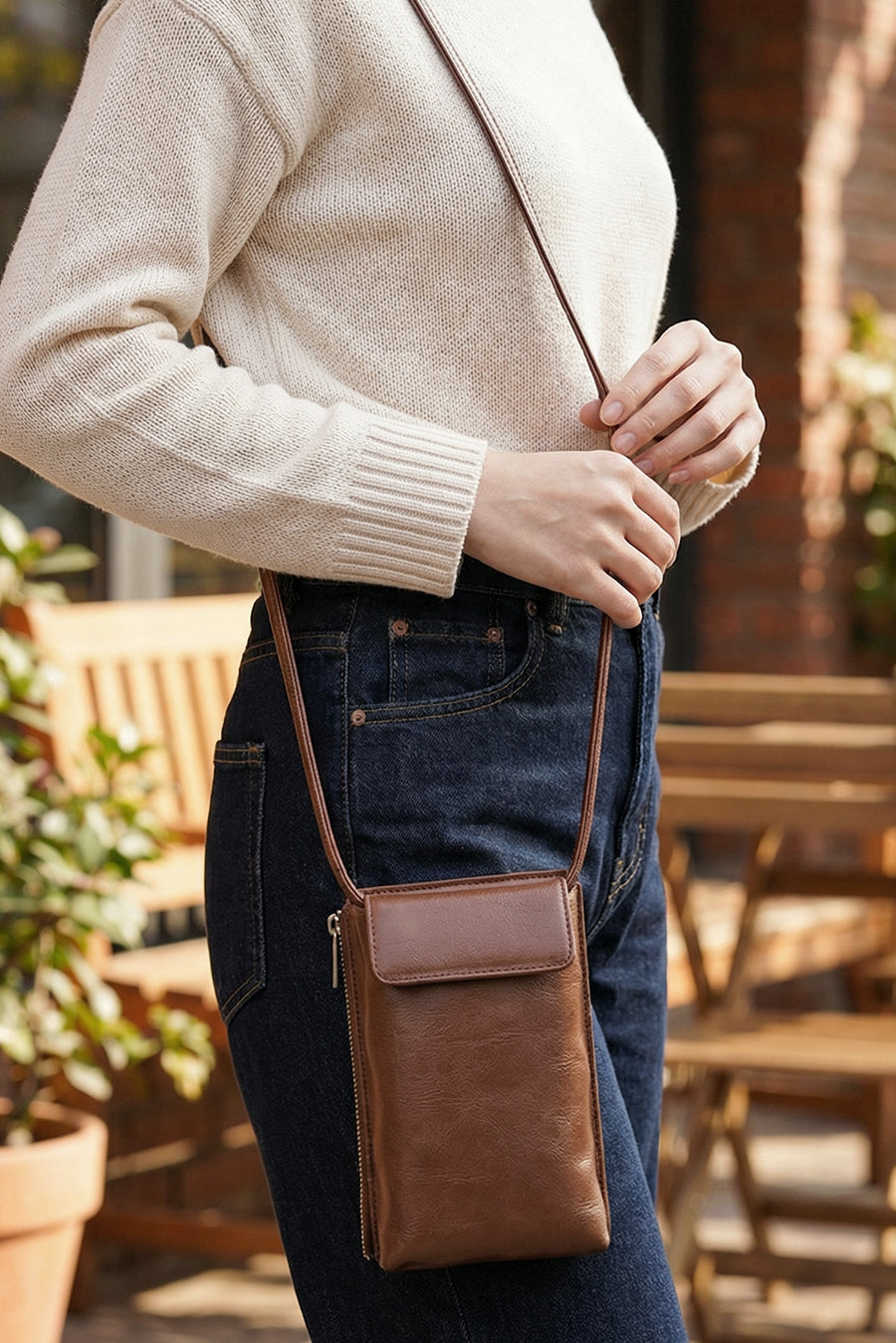 Grace Vegan Leather Mobile Sling