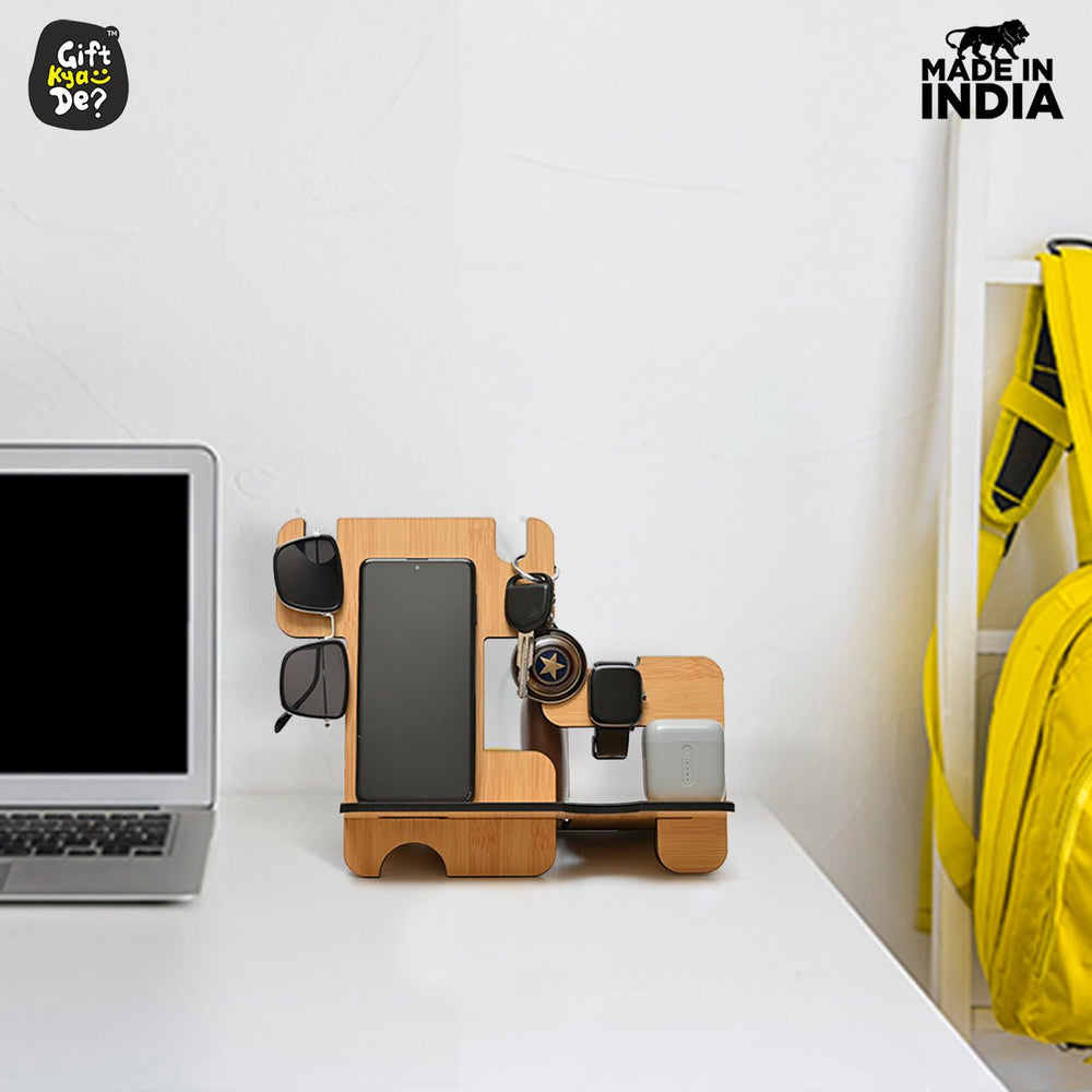 Gift Kya De 5 in 1 Personal Organizer with Mobile Stand | Best Gift for Him/Men/Boys