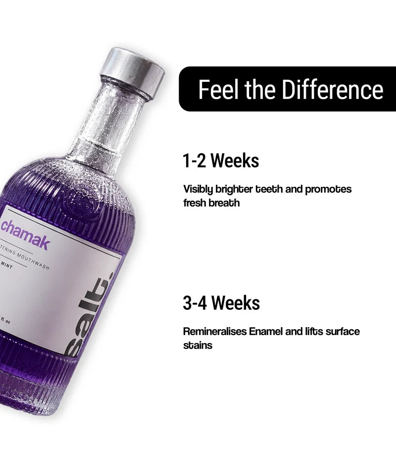 Salt Oral Care Chamak Whitening Mouthwash
