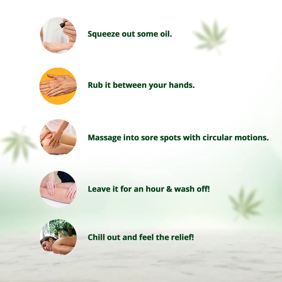 Hemp Muscle Pain Relief Oil – 50ml, 100ml