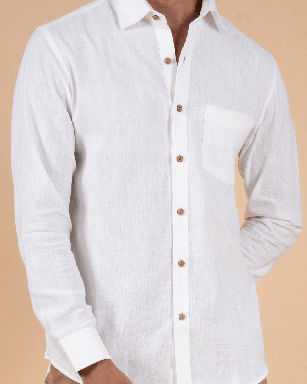 Elegant White Full Sleeve Shirt image