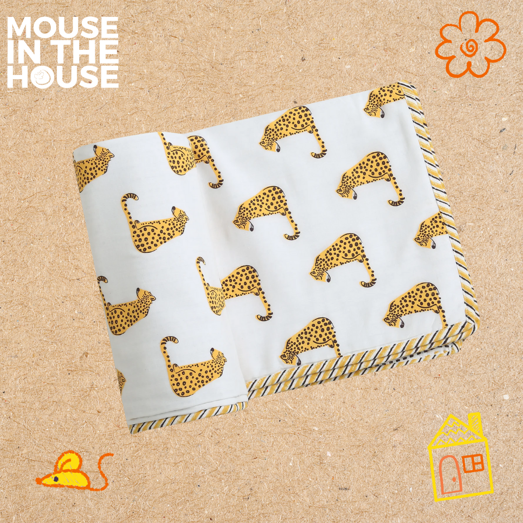 Mouse In The House Spotty Leopard - Blanket