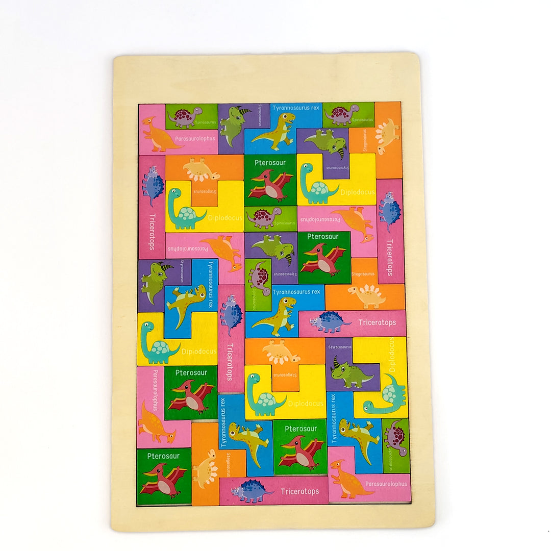 Wudly Wooden Six Russian learning puzzle 
