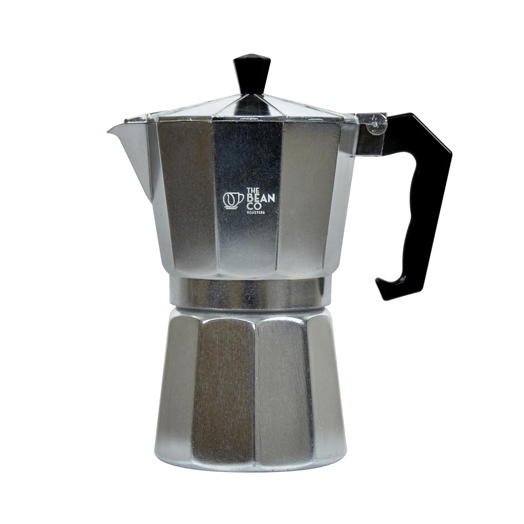 The Bean Co Roasters Classic Moka Pot | Aluminium | Stovetop | Espresso Coffee Maker