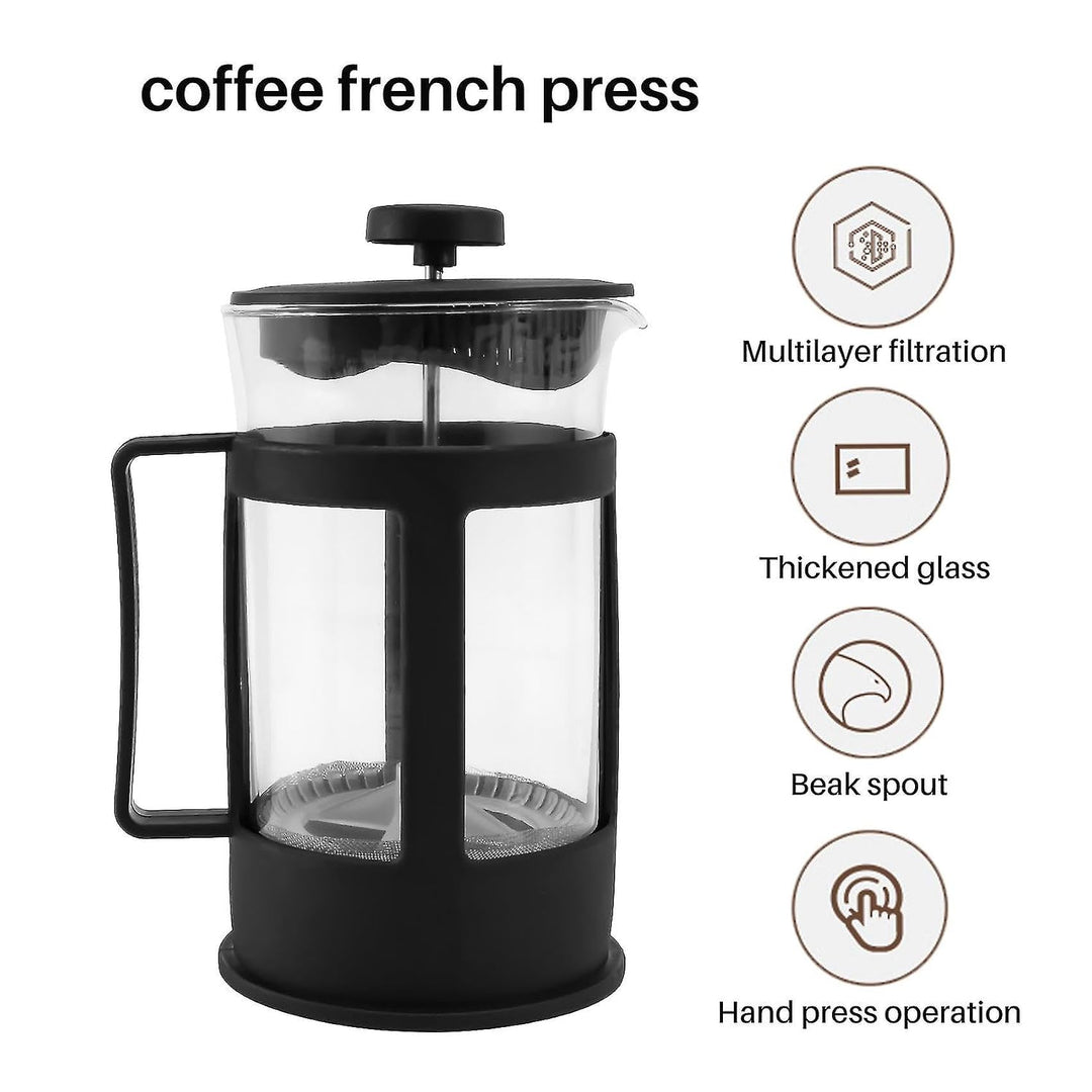 The Bean Co Roasters French Press Coffee Maker | Borosilicate Glass | 800 ml