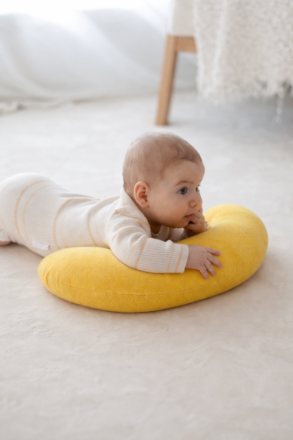 Tiny Traveler Pillow | Bamboo Terry Baby Neck Pillow for Car Seat, Stroller & Travel