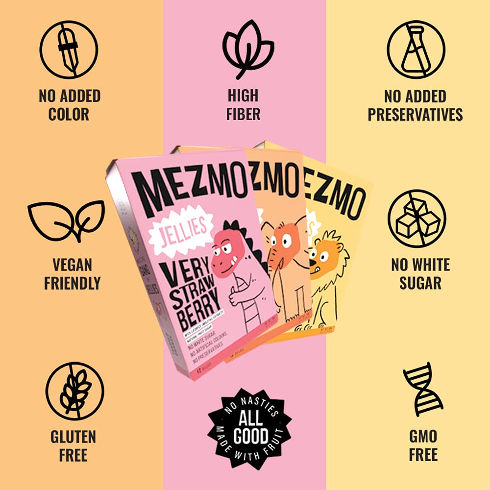 Mezmo Zazzy Pack of 3 Combo 108gms 36 jellies (Pack of 3)