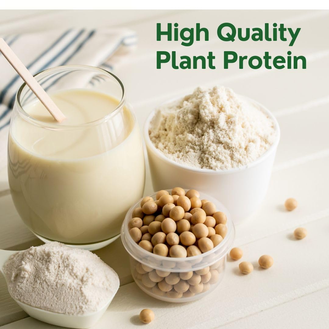 Pure Nutrition Soy Protein Powder, 100% Pure - 1kg | Isolate 90%, Unflavoured - For Muscle Growth, Recovery, and Overall Health.