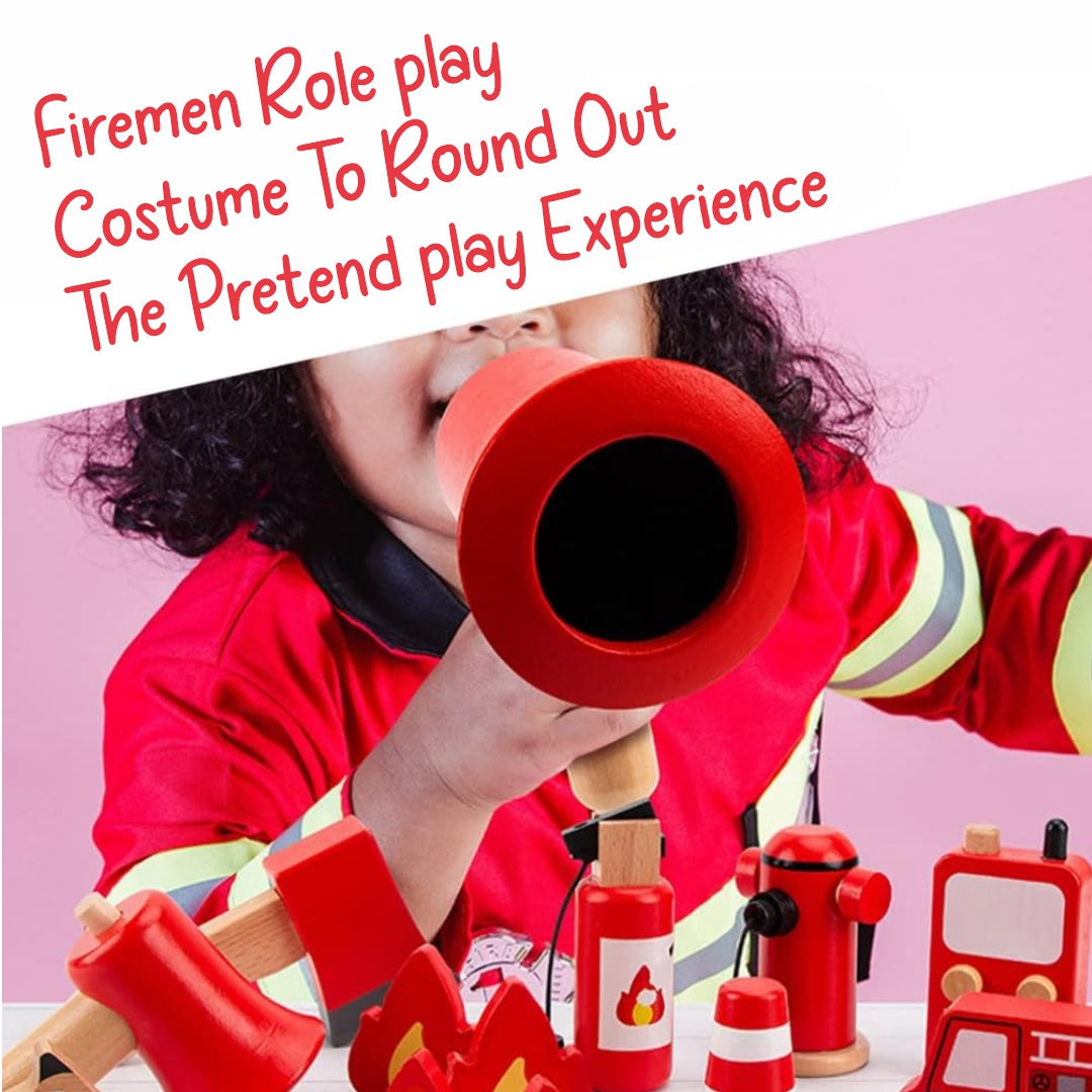 Wudly - Wooden Fire Fighter Set For Kids