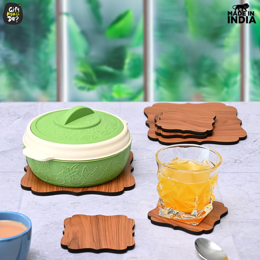 Gift Kya De Kitchen Coasters for Hot Utensils & Anti Slip Coaster Set for Big Hot Pots, Pans, Casserole & Bowl