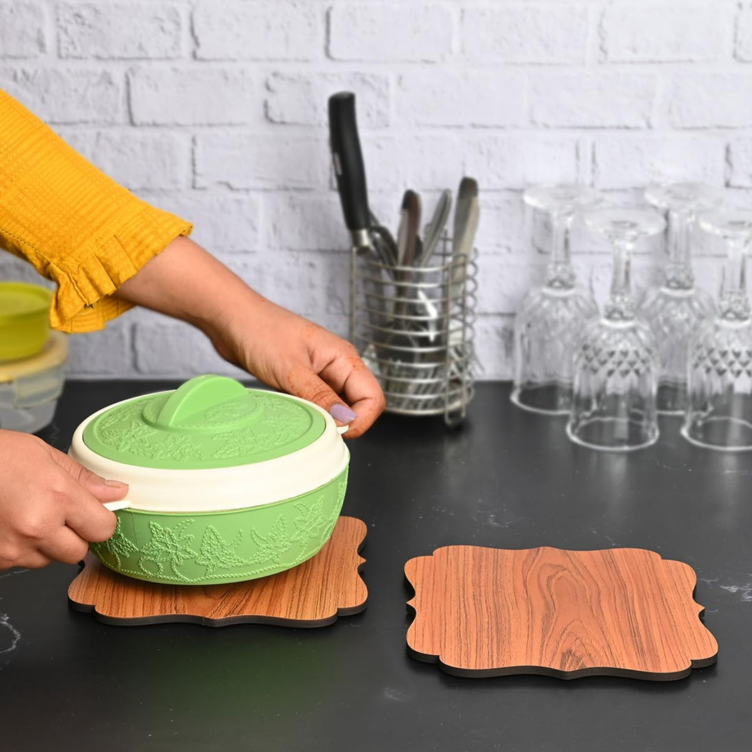Gift Kya De Kitchen Coasters for Hot Utensils & Anti Slip Coaster Set for Big Hot Pots, Pans, Casserole & Bowl